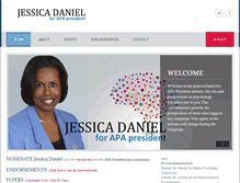 Tablet Screenshot of jessicadanielforapapresident.com